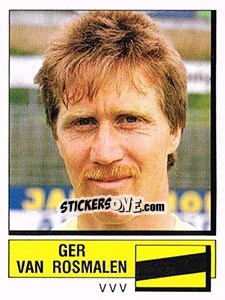 Sticker Ger van Rosmalen - Voetbal 1987-1988 - Panini