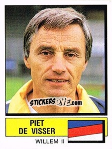 Sticker Piet de Visser - Voetbal 1987-1988 n. 314 - Panini