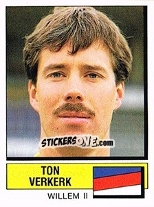 Sticker Ton Verkerk - Voetbal 1987-1988 - Panini