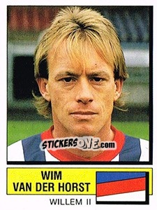 Sticker Wim van der Horst - Voetbal 1987-1988 - Panini