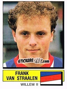 Sticker Frank van Straalen - Voetbal 1987-1988 - Panini