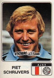 Sticker Piet Schrijvers - Voetbal 1978-1979 n. 7 - Panini