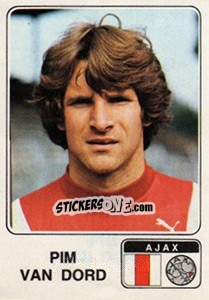 Sticker Pim van Dord - Voetbal 1978-1979 n. 8 - Panini