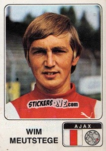 Sticker Wim Meutstege - Voetbal 1978-1979 - Panini