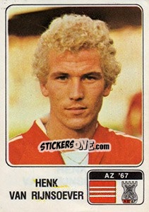 Cromo Henk  van Rijnsoever - Voetbal 1978-1979 - Panini