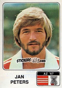 Sticker Jan Peters - Voetbal 1978-1979 - Panini