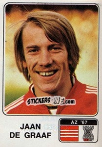 Sticker Jaan de Graaf - Voetbal 1978-1979 - Panini