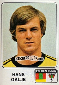 Sticker Hans Galje - Voetbal 1978-1979 - Panini