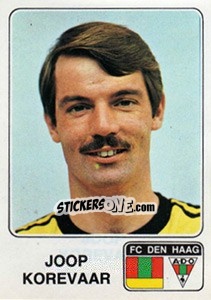 Sticker Joop Korevaar - Voetbal 1978-1979 n. 45 - Panini
