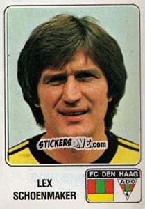Sticker Lex Schoenmaker - Voetbal 1978-1979 - Panini