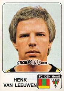 Sticker Henk van Leeuwen - Voetbal 1978-1979 - Panini