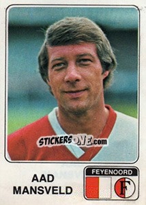 Sticker Aad Mansveld - Voetbal 1978-1979 - Panini