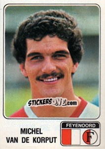 Sticker Michel van de Korput - Voetbal 1978-1979 n. 64 - Panini