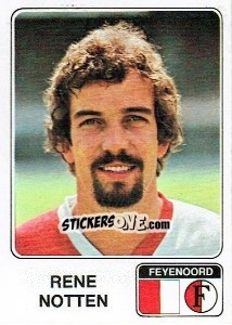 Sticker Rene Notten - Voetbal 1978-1979 - Panini