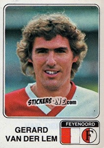 Sticker Gerard van der Lem - Voetbal 1978-1979 - Panini