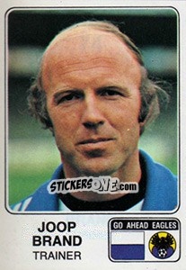Sticker Joop Brand - Voetbal 1978-1979 n. 74 - Panini