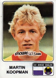 Sticker Martin Koopman - Voetbal 1978-1979 - Panini