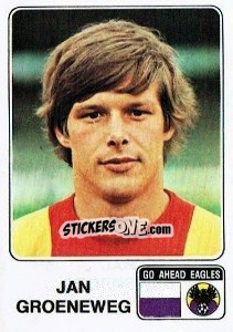 Sticker Jan Groeneweg - Voetbal 1978-1979 - Panini