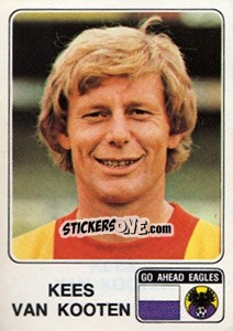 Sticker Kees van Kooten - Voetbal 1978-1979 - Panini