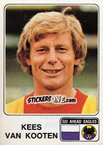 Sticker Kees van Kooten - Voetbal 1978-1979 n. 89 - Panini