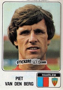 Sticker Piet van der Berg - Voetbal 1978-1979 - Panini