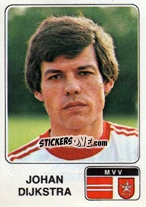Sticker Johan Dijkstra - Voetbal 1978-1979 - Panini