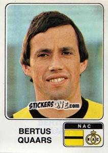 Sticker Bertus Quaars - Voetbal 1978-1979 - Panini