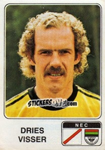 Sticker Dries Visser - Voetbal 1978-1979 - Panini
