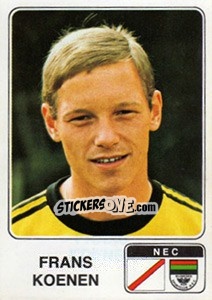 Sticker Frans Koenen - Voetbal 1978-1979 - Panini