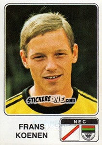 Sticker Frans Koenen - Voetbal 1978-1979 n. 154 - Panini