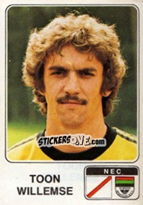 Sticker Toon Willemse - Voetbal 1978-1979 - Panini