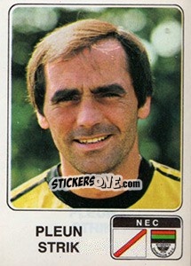 Sticker Pleun Strik - Voetbal 1978-1979 - Panini