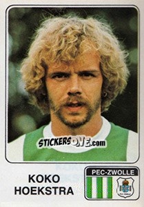 Sticker Koko Hoekstra - Voetbal 1978-1979 - Panini