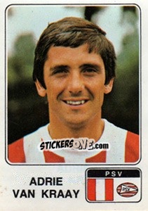 Sticker Adrie van Kraay - Voetbal 1978-1979 - Panini