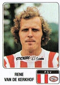 Sticker Rene van de Kerkhoff - Voetbal 1978-1979 - Panini