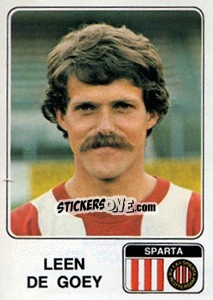 Sticker Leendert de Goey - Voetbal 1978-1979 - Panini