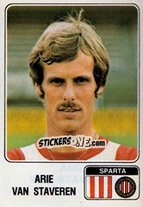 Sticker Arie van Staveren - Voetbal 1978-1979 - Panini