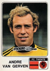 Sticker Andre van Gerven - Voetbal 1978-1979 - Panini