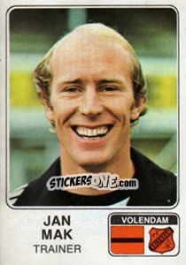 Sticker Jan Mak - Voetbal 1978-1979 - Panini
