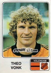 Sticker Theo Vonk - Voetbal 1978-1979 - Panini