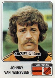 Sticker Johnny van Wensveen - Voetbal 1978-1979 - Panini