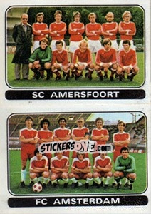 Cromo Team S.C. Amersfoort / Team F.C. Amsterdam - Voetbal 1978-1979 - Panini