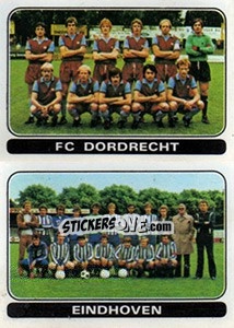Sticker Team F.C. Dordrecht / Team Eindhoven - Voetbal 1978-1979 n. 327 - Panini