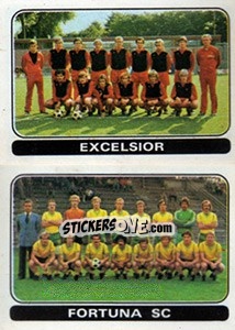 Sticker Team Excelsior / Team Fortuna S.C. - Voetbal 1978-1979 - Panini