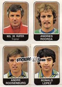 Sticker Nol de Ruiter / Andries Roorda / Andre Roosenburg / Ronald Lepez - Voetbal 1978-1979 n. 342 - Panini