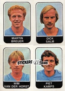 Sticker Martin Breuer / Dick Salm / Wim van der Horst /  Piet Kamps - Voetbal 1978-1979 n. 347 - Panini
