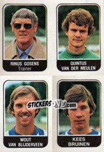 Cromo Rinus Gosens / Quintus van der Meulen / Wout van Blijderveen / Kees Bruinen - Voetbal 1978-1979 n. 353 - Panini