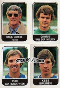 Cromo Rinus Gosens / Quintus van der Meulen / Wout van Blijderveen / Kees Bruinen - Voetbal 1978-1979 - Panini