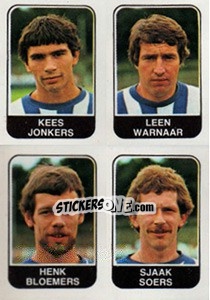 Cromo Kees Jonkers / Leen Warnaar / Henk Bloemers / Sjaak Soers - Voetbal 1978-1979 - Panini