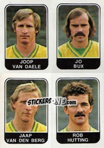 Sticker Joop van Daele / Jo Bux / Jaap van den Berg / Rob Hutting - Voetbal 1978-1979 n. 361 - Panini